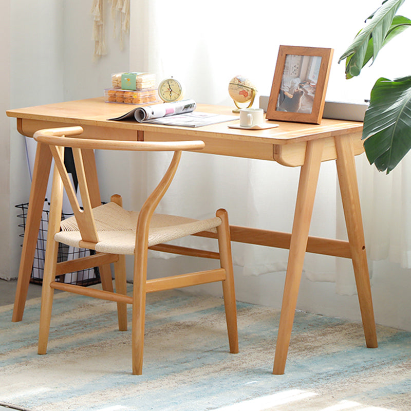 Bureau de bureau de chambre à coucher en bois massif moderne bureau de style, 29,5 pouces de haut