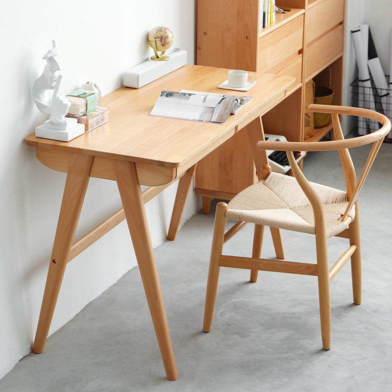 Bureau de bureau de chambre à coucher en bois massif moderne bureau de style, 29,5 pouces de haut