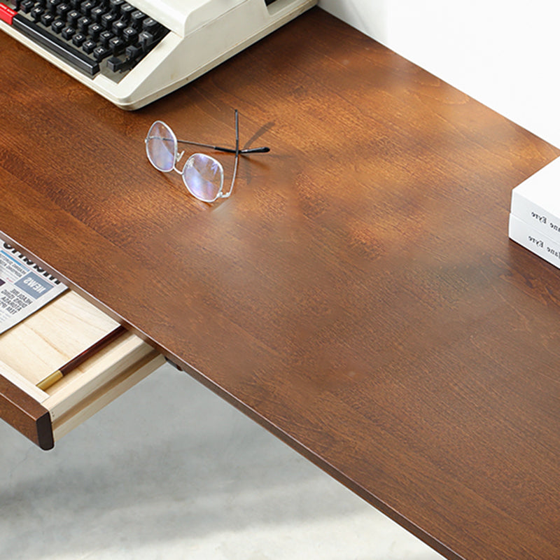 Bureau de bureau de chambre à coucher en bois massif moderne bureau de style, 29,5 pouces de haut