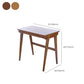 Bureau de bureau de chambre à coucher en bois massif moderne bureau de style, 29,5 pouces de haut