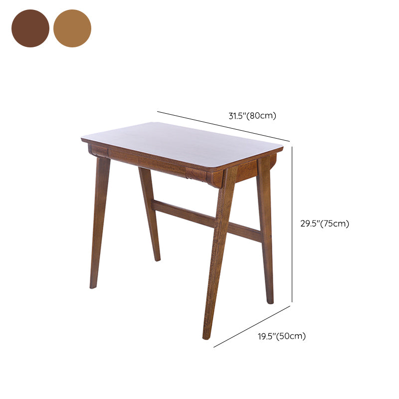 Bureau de bureau de chambre à coucher en bois massif moderne bureau de style, 29,5 pouces de haut