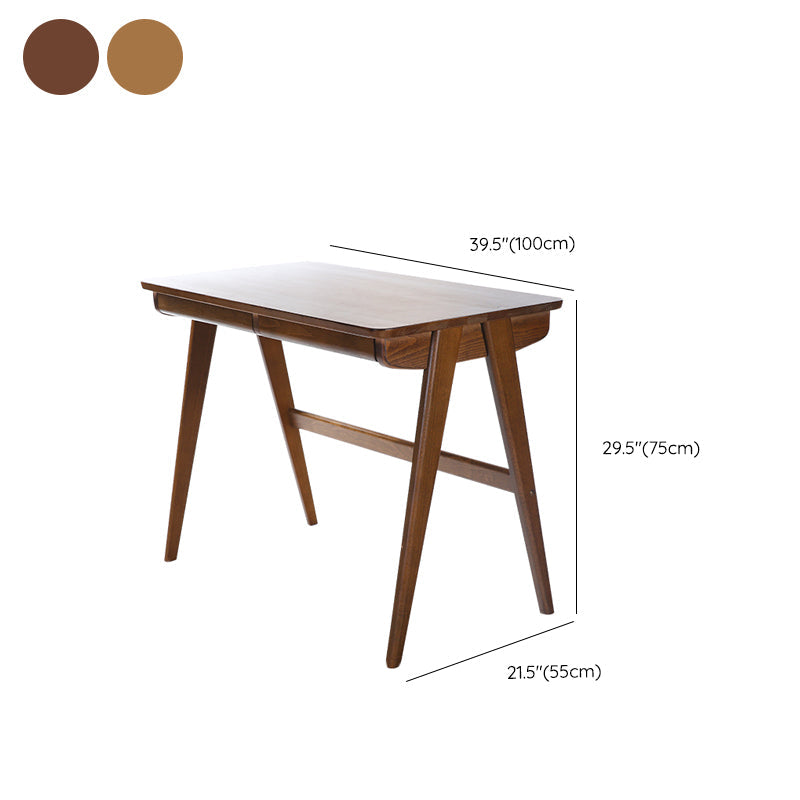 Bureau de bureau de chambre à coucher en bois massif moderne bureau de style, 29,5 pouces de haut