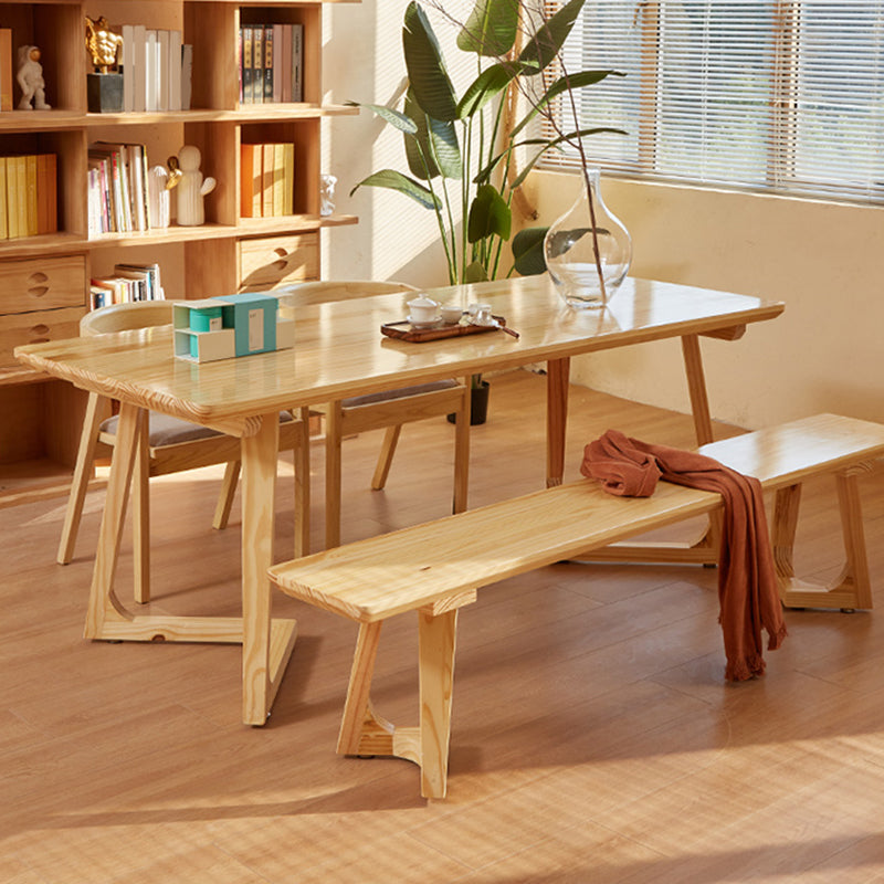 Bureau de bureau en bois contemporain Bureau de tâche de forme rectangulaire pour le bureau