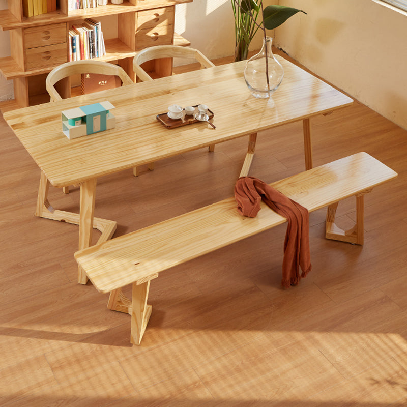 Bureau de bureau en bois contemporain Bureau de tâche de forme rectangulaire pour le bureau