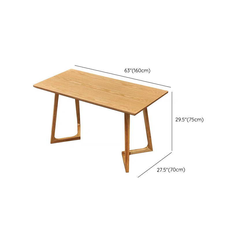 Bureau de bureau en bois contemporain Bureau de tâche de forme rectangulaire pour le bureau