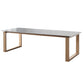 Rectangle Stone Top Office Desk Modern Style Solid Wood Writing Desk for Office 94.5"L x 39.4"W x 29.5"H Clearhalo 'furn' 'furn_office_desk' 'Furniture' 'Office Desks' 'Office Furniture' 'office_desk' 7622302
