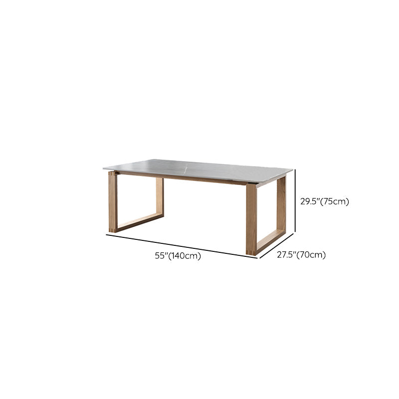 Rectangle Stone Top Office Desk Modern Style Solid Wood Writing Desk for Office Clearhalo 'furn' 'furn_office_desk' 'Furniture' 'Office Desks' 'Office Furniture' 'office_desk' 7622309