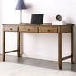 Contemporary Oak Home Writing Desk H-Shape Base Office Desk with Drawers 55"L x 24"W x 31"H Clearhalo 'furn' 'furn_office_desk' 'Furniture' 'Office Desks' 'Office Furniture' 'office_desk' 7622315