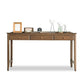 Contemporary Oak Home Writing Desk H-Shape Base Office Desk with Drawers 47"L x 22"W x 31"H Clearhalo 'furn' 'furn_office_desk' 'Furniture' 'Office Desks' 'Office Furniture' 'office_desk' 7622321