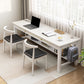 Bureau d'ordinateur en bois massif de style glam