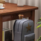 Bureau d'ordinateur en bois massif de style glam