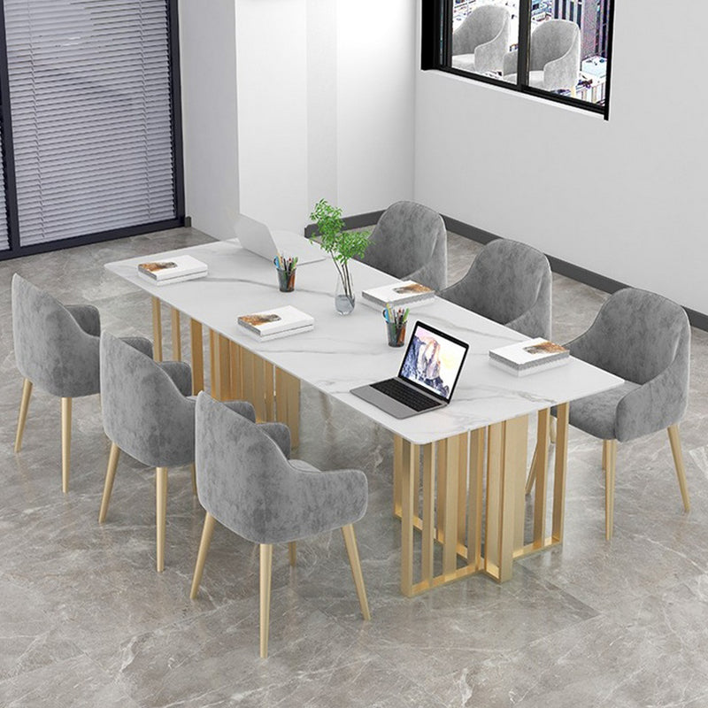 Bureau de bureau rectangulaire métal