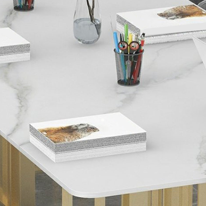 Bureau de bureau rectangulaire métal