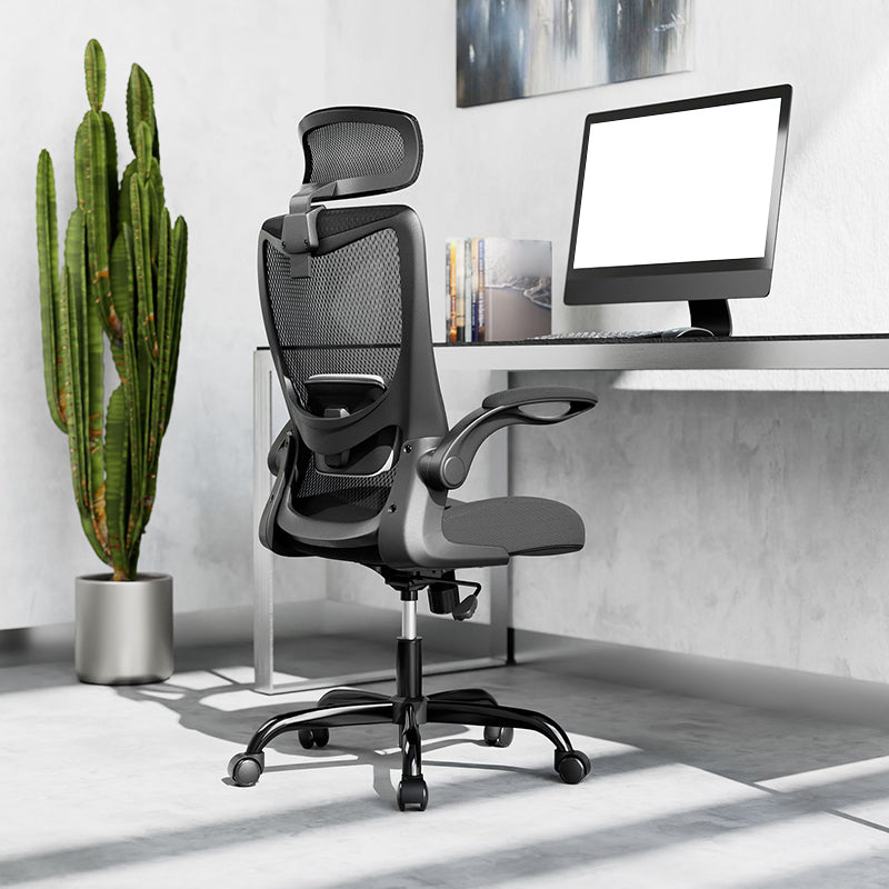 Sedia da slitta per armi rimovibile Meccanismo di inclinazione della sedia da scrivania ergonomica con ruote