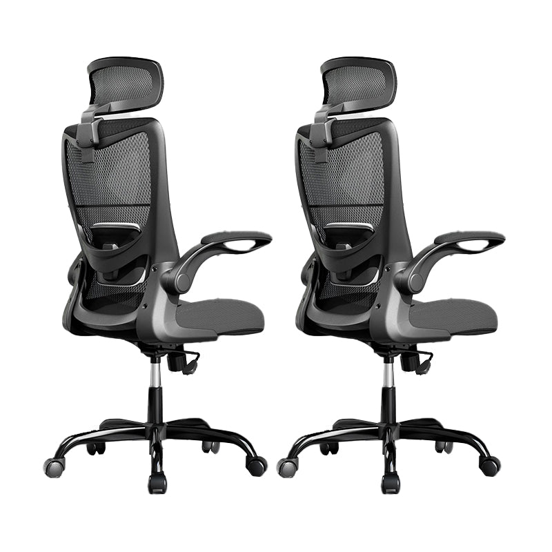 取り外し可能なアームスライドチェアの傾きメカニズムホイール付き人間工学に基づいたデスクチェア