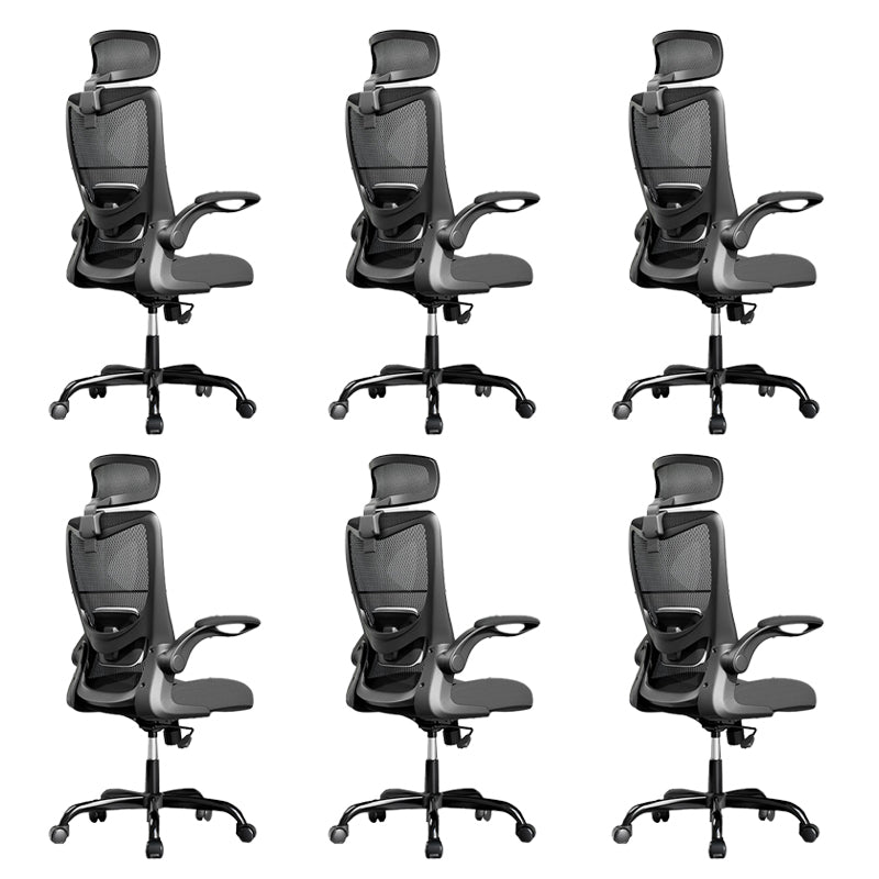 取り外し可能なアームスライドチェアの傾きメカニズムホイール付き人間工学に基づいたデスクチェア