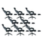 Padded Arms Office Chair No Distressing Tilt Mechanism Ergonomic Slide Chair Black 8 Piece Set Clearhalo 'furn' 'furn_office_chair' 'Furniture' 'Office Chairs' 'Office Furniture' 'office_chair' 7622469
