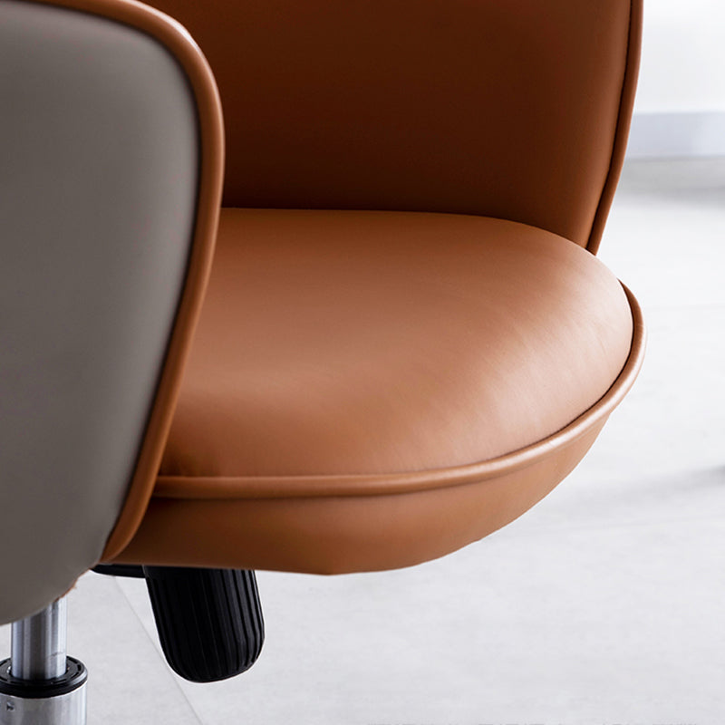 Contemporary Armless Office Chair Desk Chair with Wheels for Home Clearhalo 'furn' 'furn_office_chair' 'Furniture' 'Office Chairs' 'Office Furniture' 'office_chair' 7622482