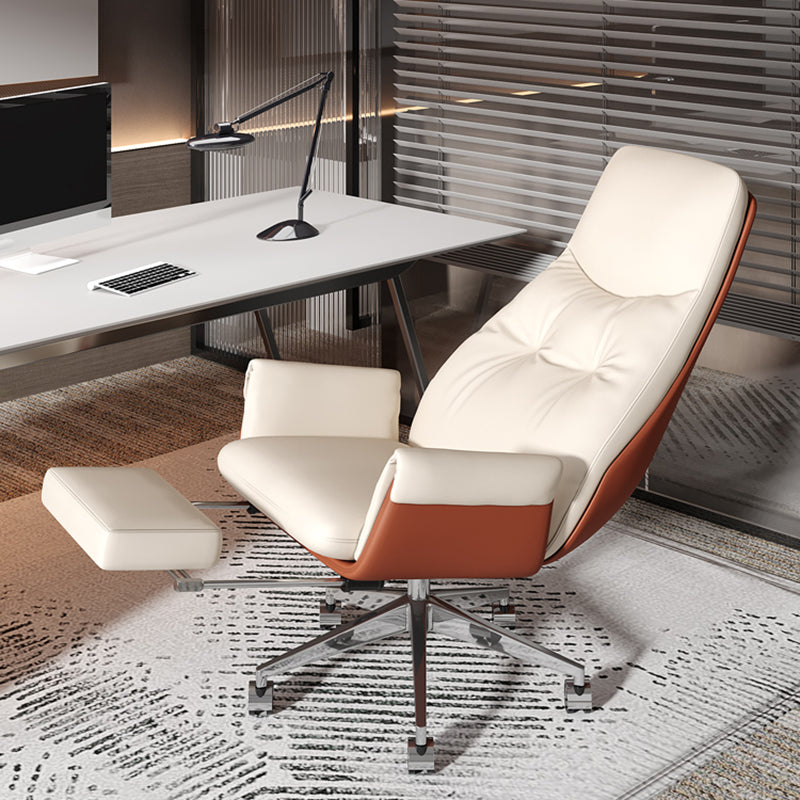 Armless Office Chair Modernism Desk Chair with Wheels for Office Clearhalo 'furn' 'furn_office_chair' 'Furniture' 'Office Chairs' 'Office Furniture' 'office_chair' 7622522