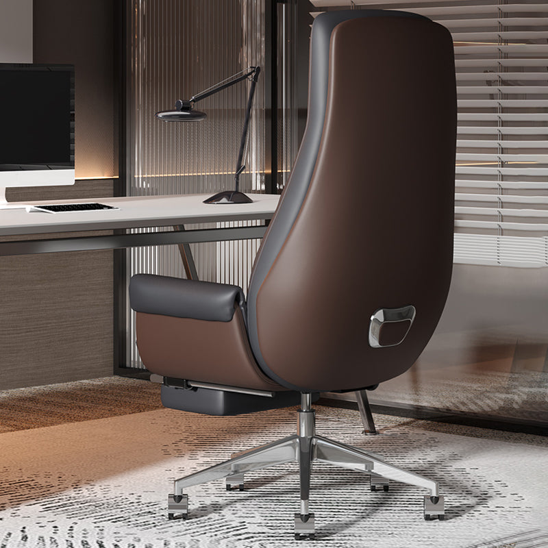 Armless Office Chair Modernism Desk Chair with Wheels for Office Clearhalo 'furn' 'furn_office_chair' 'Furniture' 'Office Chairs' 'Office Furniture' 'office_chair' 7622524