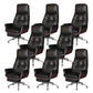 Armless Office Chair Modernism Desk Chair with Wheels for Office Black 8 Piece Set Clearhalo 'furn' 'furn_office_chair' 'Furniture' 'Office Chairs' 'Office Furniture' 'office_chair' 7622537