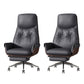 Armless Office Chair Modernism Desk Chair with Wheels for Office Grey 2 Piece Set Clearhalo 'furn' 'furn_office_chair' 'Furniture' 'Office Chairs' 'Office Furniture' 'office_chair' 7622539