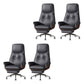 Armless Office Chair Modernism Desk Chair with Wheels for Office Grey 4 Piece Set Clearhalo 'furn' 'furn_office_chair' 'Furniture' 'Office Chairs' 'Office Furniture' 'office_chair' 7622540