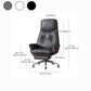 Armless Office Chair Modernism Desk Chair with Wheels for Office Clearhalo 'furn' 'furn_office_chair' 'Furniture' 'Office Chairs' 'Office Furniture' 'office_chair' 7622543