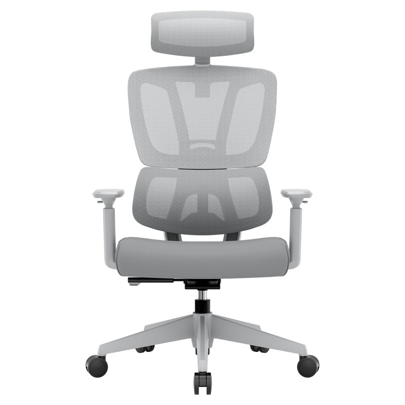 Removable Arms Office Chair Tilt Modern Adjustable Seat Height Desk Chair Grey 1 Piece Without Footrest Clearhalo 'furn' 'furn_office_chair' 'Furniture' 'Office Chairs' 'Office Furniture' 'office_chair' 7622599