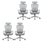 Removable Arms Office Chair Tilt Modern Adjustable Seat Height Desk Chair Grey 4 Piece Set Without Footrest Clearhalo 'furn' 'furn_office_chair' 'Furniture' 'Office Chairs' 'Office Furniture' 'office_chair' 7622604