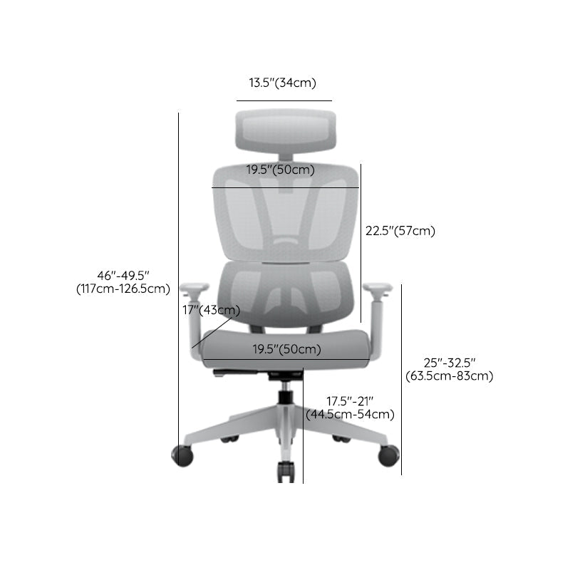 Removable Arms Office Chair Tilt Modern Adjustable Seat Height Desk Chair Clearhalo 'furn' 'furn_office_chair' 'Furniture' 'Office Chairs' 'Office Furniture' 'office_chair' 7622614