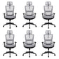 Modernism Adjustable Arm Office Chair Desk Chair with Wheels for Home