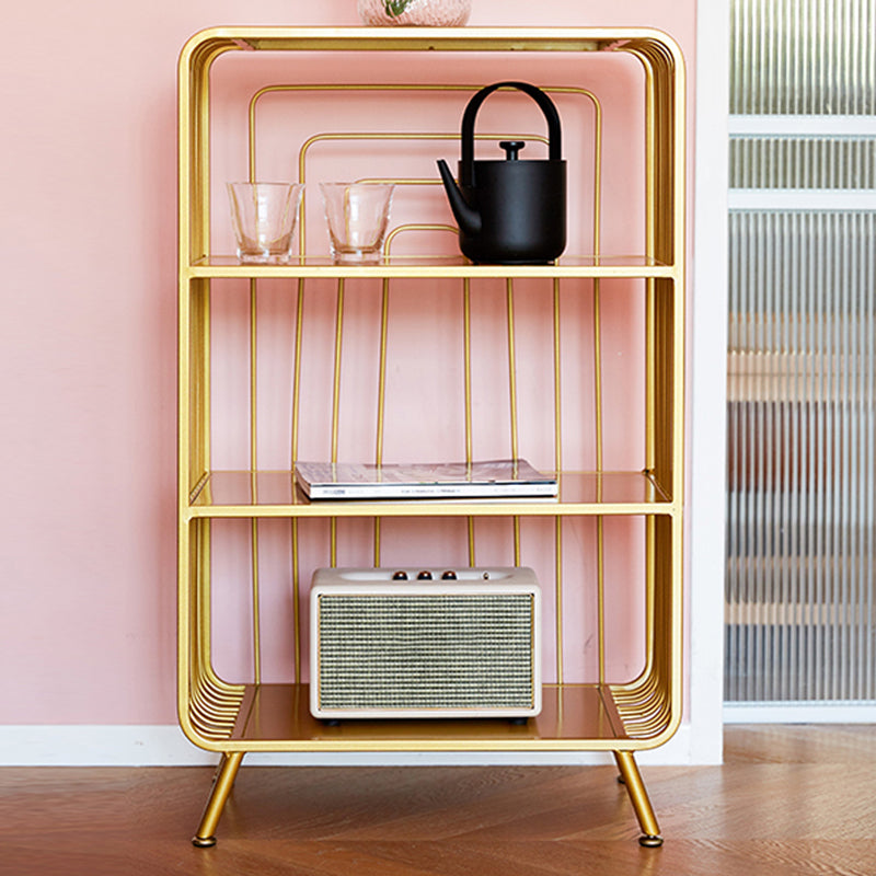 Modern Style Open Back Bookshelf Metal Bookcase for Home Office Clearhalo 'Bookcases' 'furn' 'furn_bookcases' 'Furniture' 'Office Furniture' 7622677