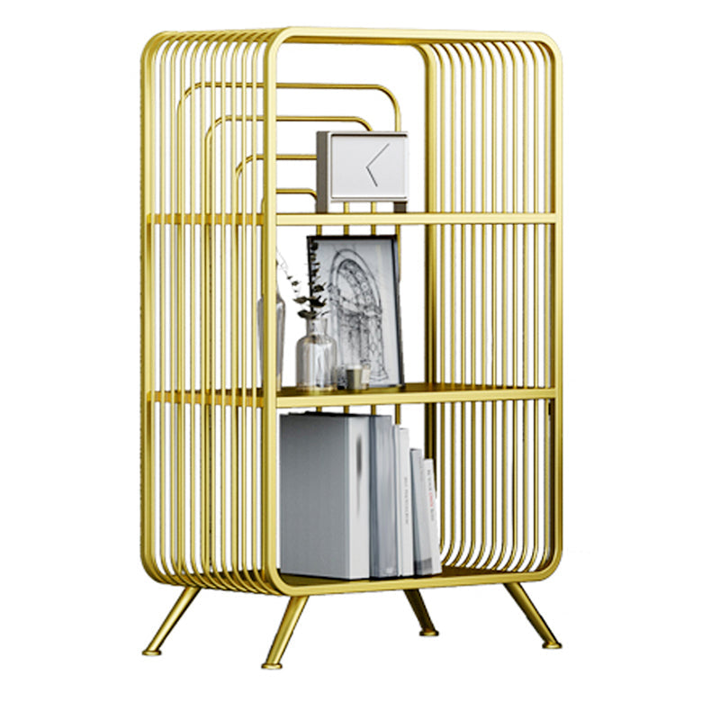 Modern Style Open Back Bookshelf Metal Bookcase for Home Office Clearhalo 'Bookcases' 'furn' 'furn_bookcases' 'Furniture' 'Office Furniture' 7622678