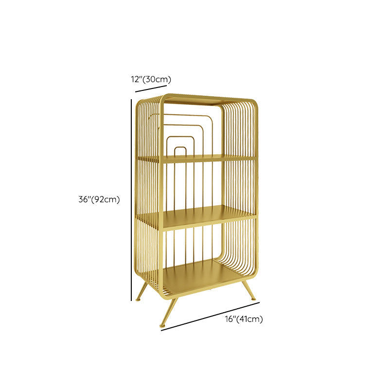 Modern Style Open Back Bookshelf Metal Bookcase for Home Office Clearhalo 'Bookcases' 'furn' 'furn_bookcases' 'Furniture' 'Office Furniture' 7622682