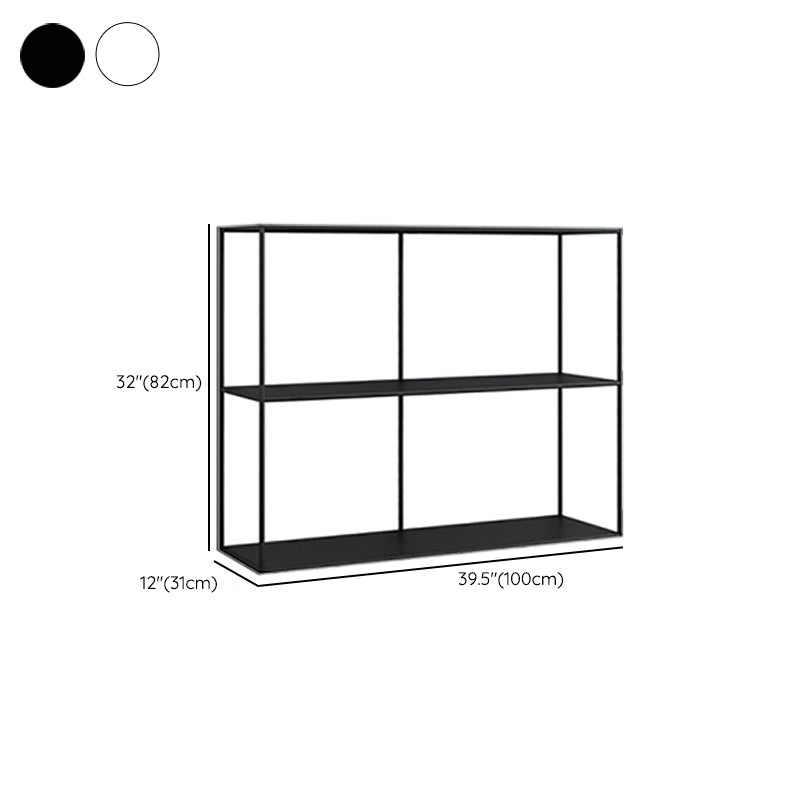 Libreria in metallo orizzontale Modern Style Open Back scaffale con scaffali