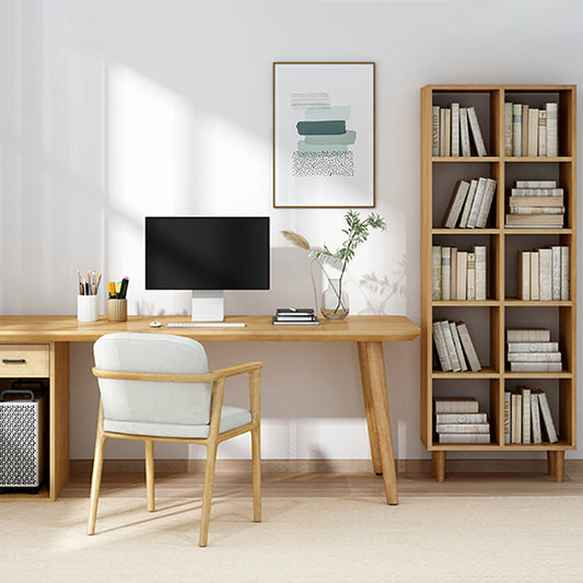 Moderne stijl solide houten boekenplank open back -boekenkast met planken