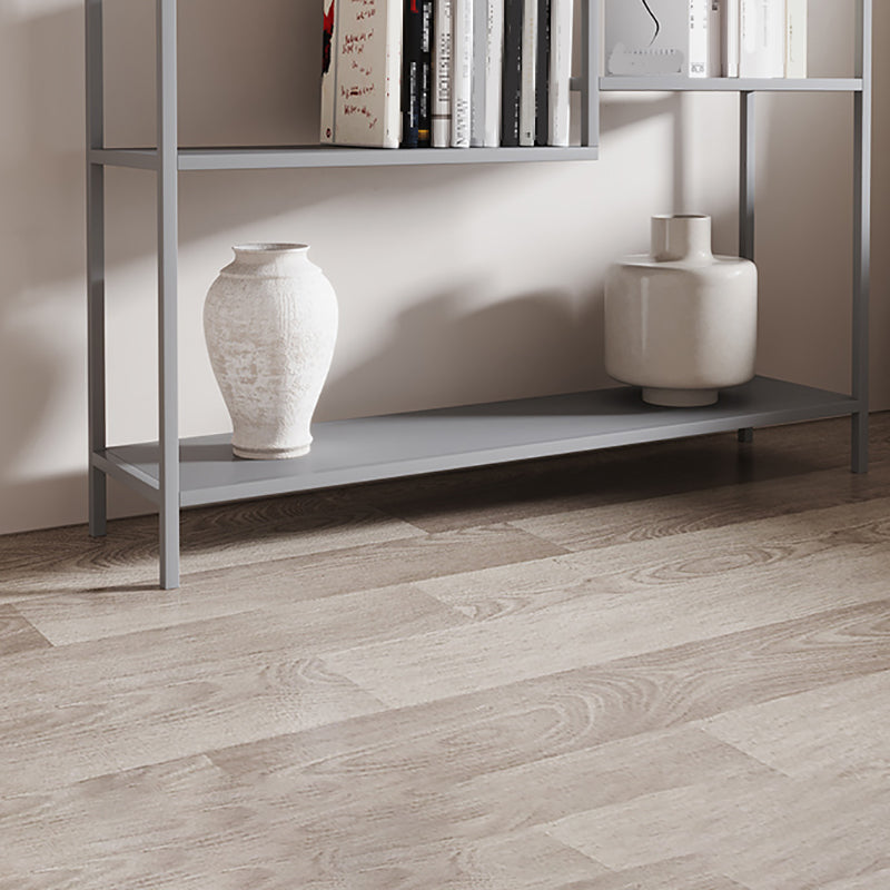 Vertikales Metall -Bücherregal zeitgenössisches Open Back -Bücherregal mit Regalen