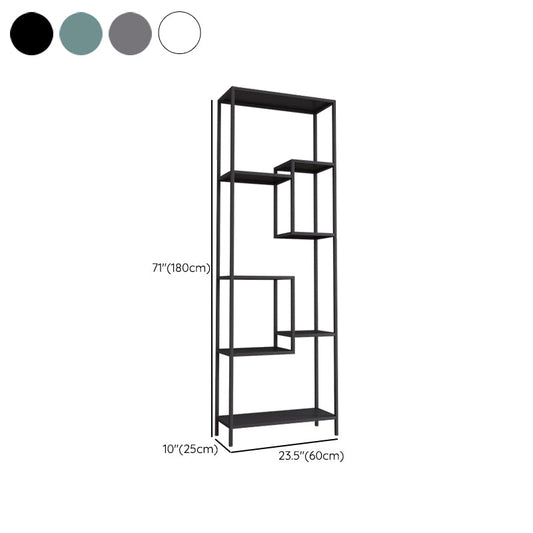 Verticale metalen boekenplank eigentijdse open back boekenkast met planken