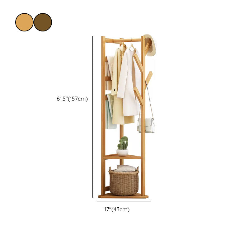 Free Standing Hall Stand traditionele houten hal stand met opslag