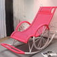 Living Room Single Lazy Chair Iron Base Leisure Rocking Chair Pink Clearhalo 'Chairs & Seating' 'furn' 'furn_rocking_chairs' 'Furniture' 'Living Room Furniture' 'Rocking Chairs' 'rocking_chairs' 7622927