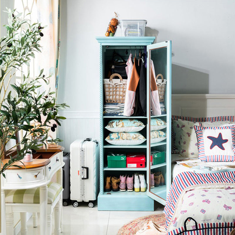 Armadio per armadio per armadio per camera da letto in stile cottage con asta di abbigliamento