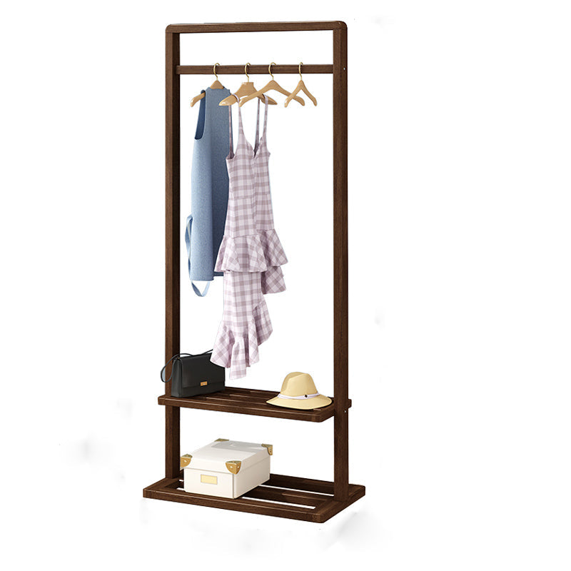 Armadio per la camera da letto del guardaroba in legno in stile moderno con asta di abbigliamento