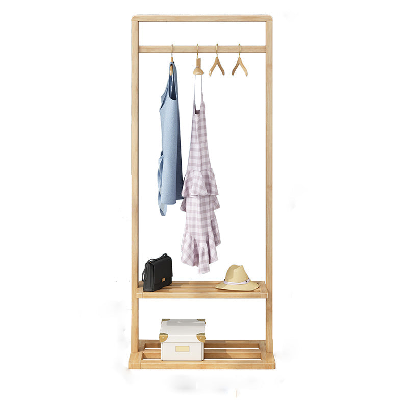 Armadio per la camera da letto del guardaroba in legno in stile moderno con asta di abbigliamento