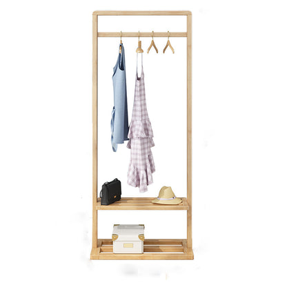 Armadio per la camera da letto del guardaroba in legno in stile moderno con asta di abbigliamento