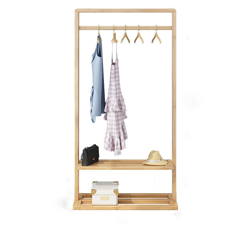 Armadio per la camera da letto del guardaroba in legno in stile moderno con asta di abbigliamento