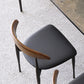 Modern Style Dining Chair Leather Open Back Side Chair for Dining Room