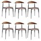 Modern Style Dining Chair Leather Open Back Side Chair for Dining Room