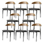 Modern Style Dining Chair Leather Open Back Side Chair for Dining Room