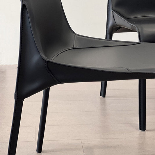 Silla de comedor de estilo moderno silla lateral sólida para el comedor